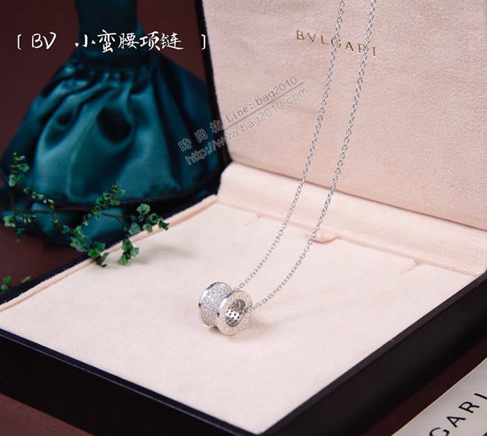 Bvlgari飾品 寶格麗經典火爆小蠻腰項鏈 925純銀  zgbq3050